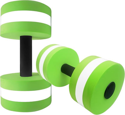 Swimming Exercise Equipment Water Dumbbells: Water Foam Barbells of 2 Set, Pool Heavy Weights, Pool Resistance, Hand Fitness Gear, Aqua Aerobic Sport Tool, Swimming Paddles, Water Walking Grip