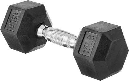 Amazon Basics Rubber Hex Dumbbell Hand Weight