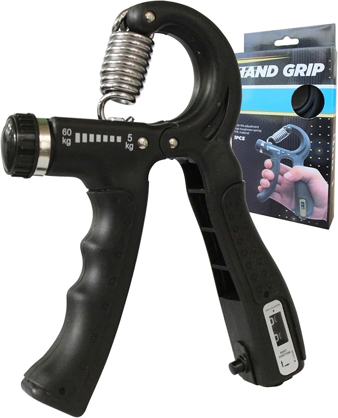 Grip Strength Trainer Adjustable Resistance 22-132 Lbs Hand Grip Strengthener Forearm Exerciser with Counter