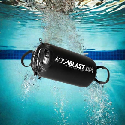 AquaBLAST Portable Fitness and Punching Bag for Swimming Pools for a Total-Body, Low-Impact Workout Using Water Resistance & Weight; Sets Up in 30 Seconds & Take It Anywhere.