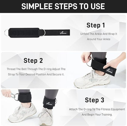 Sportneer Ankle Strap for Cable Machine: Adjustable Ankle