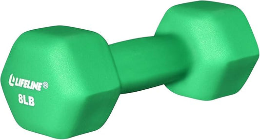 Lifeline Fitness Neoprene Dumbbell Weights - Premium Quality Equipment for Home Gym - Multiple Weight Options