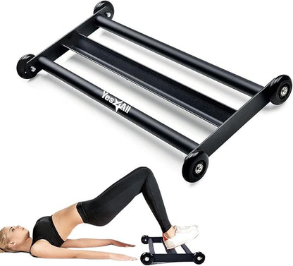 Yes4All Glute Ham Glider Ab Glute Glider Machine - Heavy Duty Exercise Wheels for Hamstring Curl, Abdominal and Leg Workouts