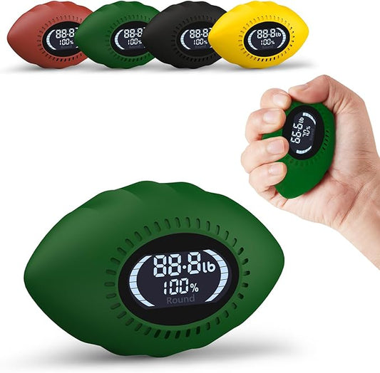 Hand Grip Strengthener 500 Lbs Rechargeable Grip Strength Trainer with Cheers & Progress Bars Electronic Stress Relief Ball for Adults/Kids Digital Hand Grip Training-Forearm-Gripper-Finger for Sport Home School