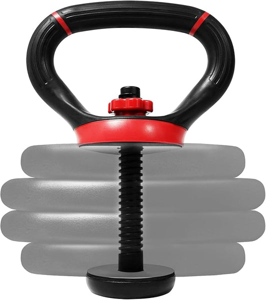 Yes4All Adjustable Kettlebell Handle for Weight Plates, Dumbbell Converter for Strength Training Kettlebells, Home Gym