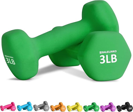 Balelinko Home Gym Equipment Workouts Strength Training Weight Loss Pilates Weights Yoga Sets Weights for Women, Men, Seniors and Youth