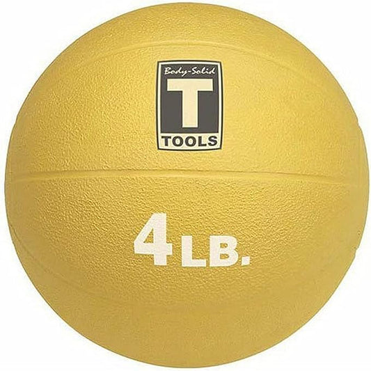 Body-Solid Rubber Medicine Ball - Superior Grip, Textured Surface, Adjustable Air Pressure Fitness Balls - Ideal for Cardio and Core Exercise in Home & Gym Workouts