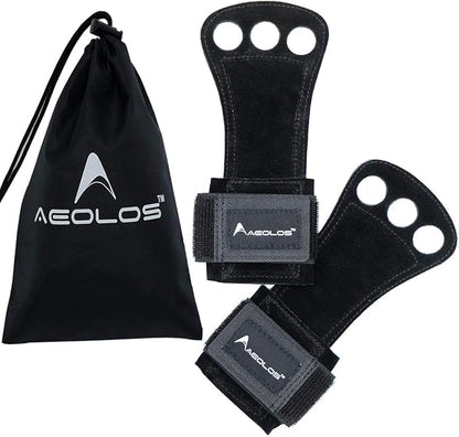 AEOLOS Leather Gymnastics Hand Grips-Great for Gymnastics,Pull up,Weight Lifting,Kettlebells and Cross Training