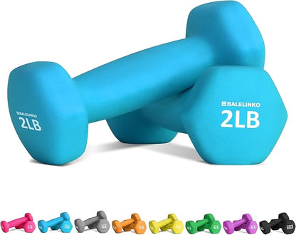 Balelinko Home Gym Equipment Workouts Strength Training Weight Loss Pilates Weights Yoga Sets Weights for Women, Men, Seniors and Youth