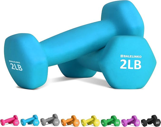 Balelinko Home Gym Equipment Workouts Strength Training Weight Loss Pilates Weights Yoga Sets Weights for Women, Men, Seniors and Youth