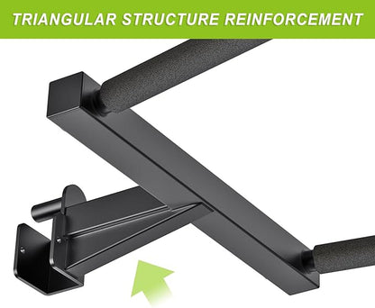 Y-Shaped Dip Bar for 2"x2"and 3"x3" Power Cage - Dip Bar Attachments for Home Gym - Heavy Duty Power Rack Attachments - Squat Rack Accessories for Strength Training