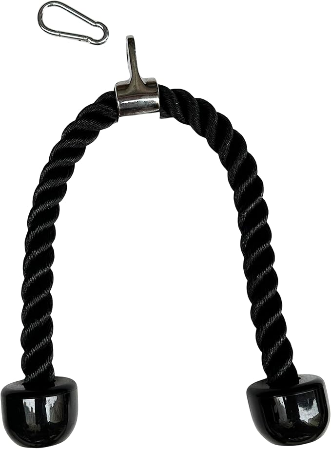 Heavy Tricep Rope Cable Attachments Cable Machine Accessories for Home Gym, Nylon Tricep Rope for Cable Machine Attachments, Pulley System Attachment, LAT Pull Down Attachment Weight Fitness