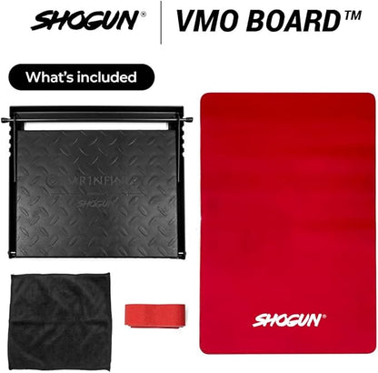 Shogun Slant Board for Squats - Premium Steel VMO Board for Calves Knees Toes & Ankles - Improve Posture with Stretching - Standing Slant Board - Adjustable Fitness Equipment - Calf Stretcher Workout