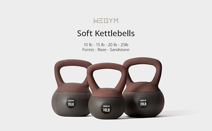 Soft Kettlebells with Cushioned Impact-Resistant Base and Anti-Slip, Wide-Grip Handle for Home Workouts, Weightlifting, and Personal Training