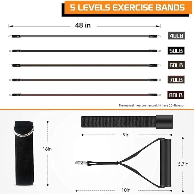 VEICK Resistance Bands, Exercise Bands, Workout Bands, Resistance Bands for Working Out with Handles for Men and Women, Exercising Bands for Fitness Weights Work Out at Home