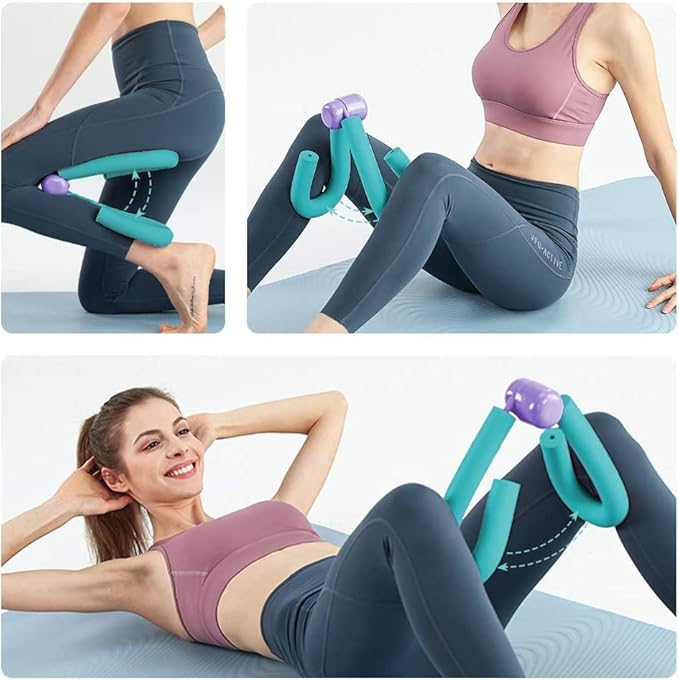 Thigh Master Inner Thigh Workout Equipment, Thigh Arm Toner Trimmer for Home Gym Yoga Sport Weight Loss