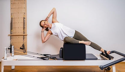 Pilates Reformer Box, Pilates Sitting Box for Pilates Reformer, Pilates Equipment Pilates Accessories for Stretching Balance Exercise.