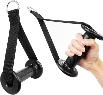 Luwint Excercise Handles, Heavy Duty Cable Machine Attachments Resistant Band Handles Gym Equipment Accessories, 1 Pair