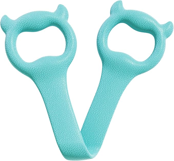 Figure 8 Resistance Band, Arm Back Shoulder Exercise Elastic Rope Stretch Fitness Band, Foot, Leg, Hand Stretcher, Arm Exerciser for Yoga Pilates Stretching Physical Therapy, Home Gym Workout