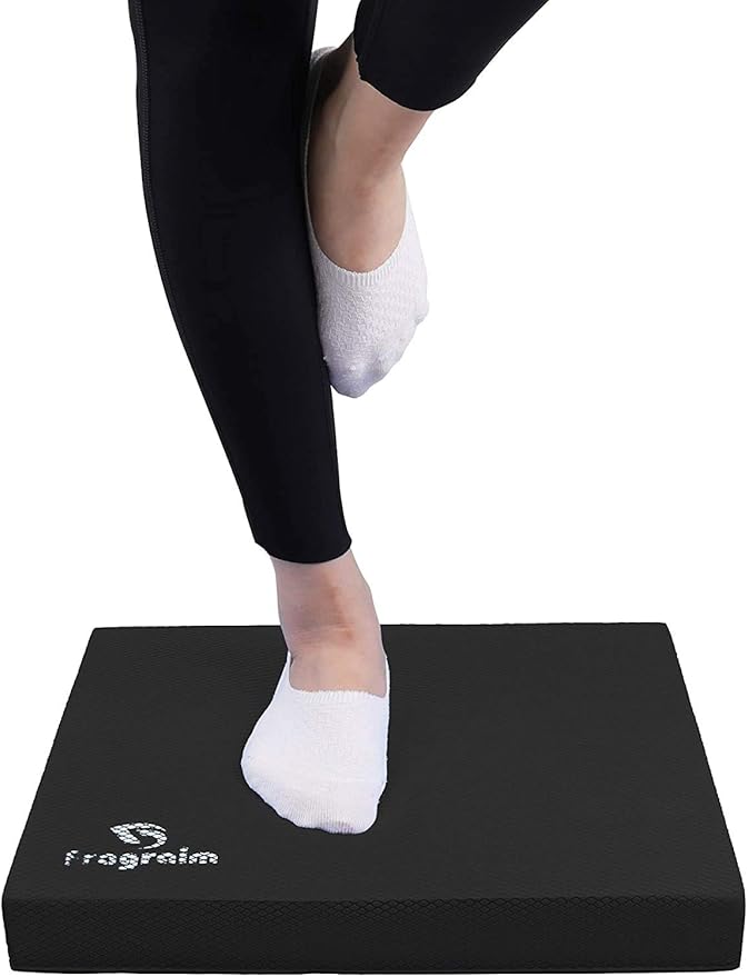 Balance Pad, Non-Slip Foam Mat & Ankles Knee Pad Cushion for Physical Therapy, Rehabilitation, Core Balance and Strength Stability Training, Yoga & Fitness, 15.7 x 13 x 2 Inch