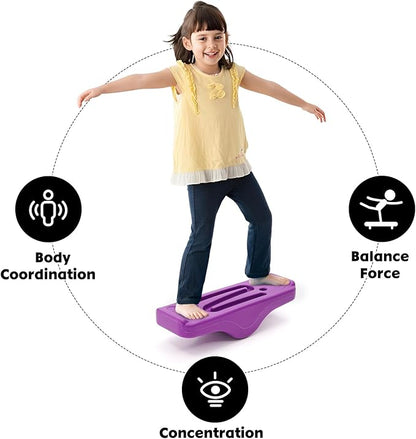 Balance Board Sensory Training Rocking Board Balance Training Equipment Children Indoor Outdoor Activity Toy