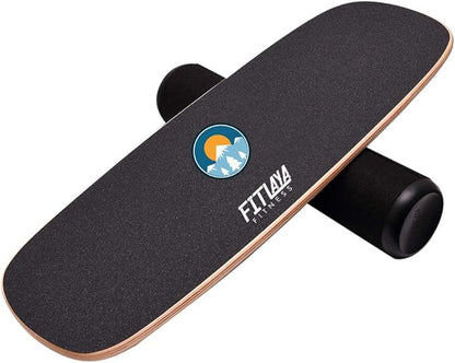 Fitlaya Fitness Balance Board Trainer Wooden Training Equipment for Fitness Workout, Hockey‎, Skateboarding, Surfing and Snowboarding