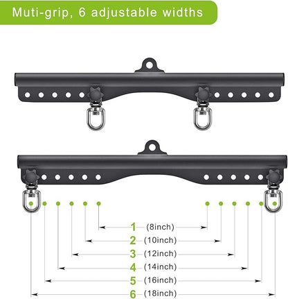 SELEWARE LAT Pull Down Bar Cable Machine Attachment 18"/28"/38" Multi-Grip