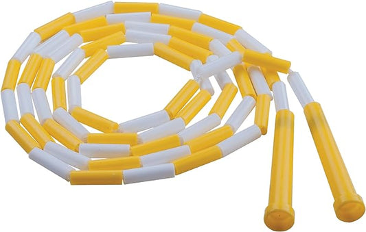 Champion Sports Classic Plastic Segmented Beaded Jump Ropes - Phys. Ed, Gym, Fitness and Recreational Use, In a Variety of Lengths for Kids to Adults