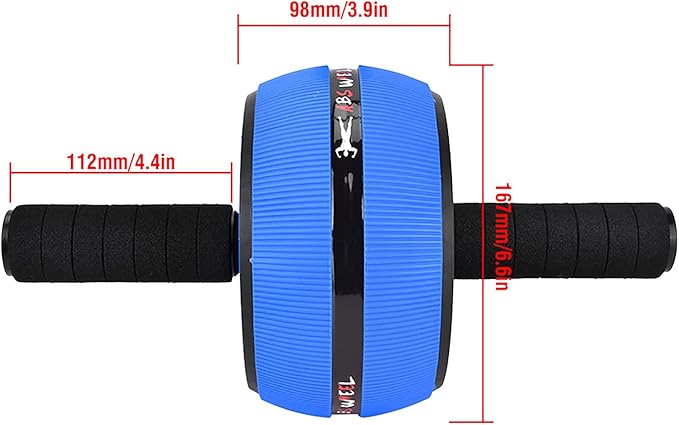 GOTOTOP Ab Roller Wheel,Metal Handle Ab Roller Wheel with Knee Pad,Home Gym Fitness Equipment Accessories for Men Women