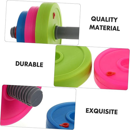 Kisangel Dumbbells 1pc Dumbbel Dumbells Kindergarten Barbell Children Sports Prop Kids Training Barbell Adjustable Barbell Fitness Training Equipment Toy Cast Iron Toddler Kids Toys