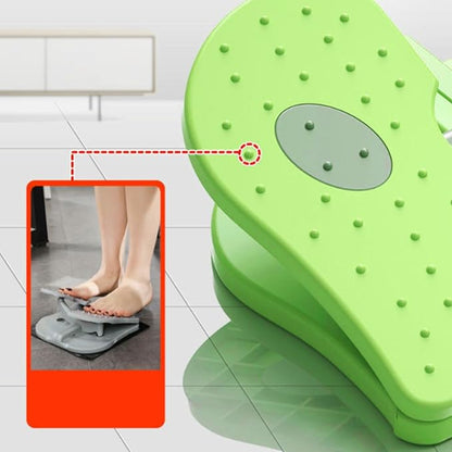 Mini Stepper Trainer, Reinforced Nylon Foot Stepper Exercise Machine Quiet Stair Stepper Foldable Leg Exerciser Peddle for Home Office