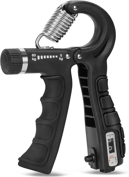 Hand Grip Strengthener with Counter, Adjustable Resistance - Forearm Trainer, Grip Strengthener, and Hand Strengthening Device for Athletes