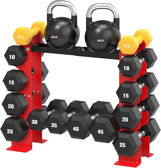 Dumbbell Rack for Home Gym, Weight Rack for Dumbbells Strength Training, Heavy Duty Weight Storage Organizer Dumbbell Storage Stand Hold