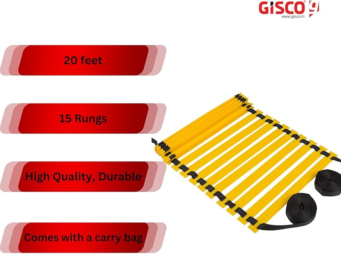 GISCO Agility Ladder Bag-20ft, 15 15 Rung,