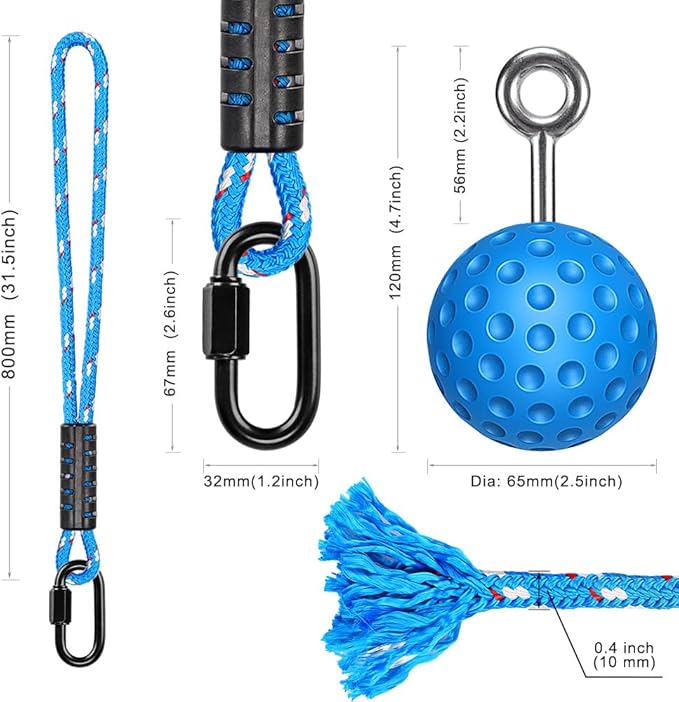 SELEWARE Pull Up Ball Grip, Non-Slip Rock Climbing Holds Pull Up Power Ball for Strength Training Attachment, Neutral Grip Pull Up Handles for Chin Up Bar, Kettlebell, Barbell Home Gym Workout