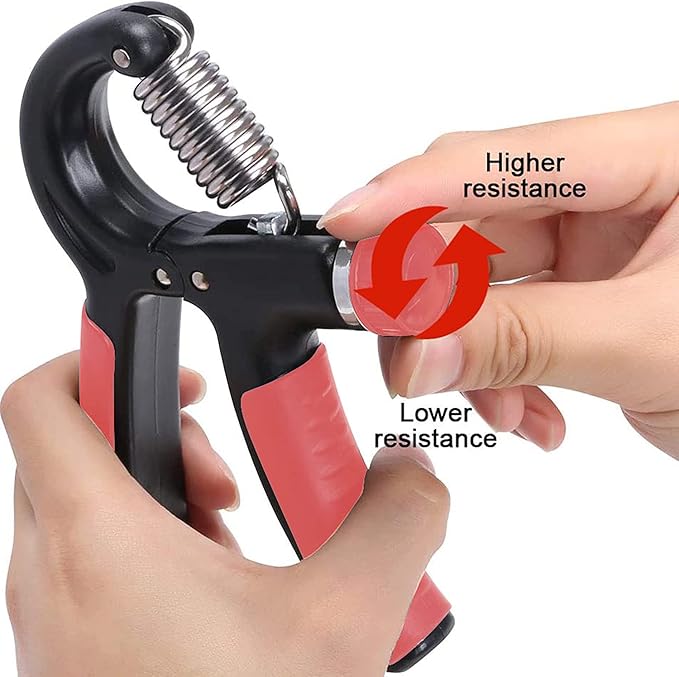 Grip Strength Trainer Forearm Strengthener Adjustable Gripper Hand Exercises 11-132 Lbs Hand Strengthening Devices For Gym Home And Workout Daily Portable Fitness Tool