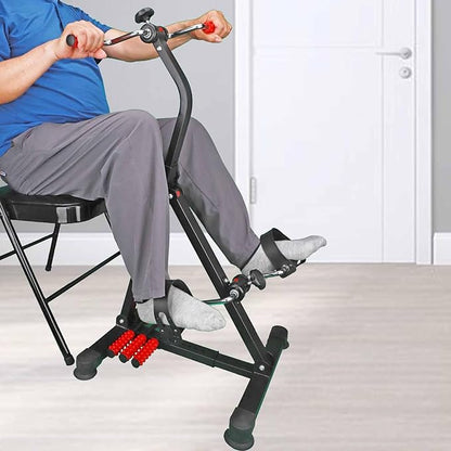 Pedal Exerciser Bike Hand Arm Leg and Knee Peddler Adjustable Fitness Equipment for Seniors, Elderly Home Dual Pedal Exercise Bike for Total Body