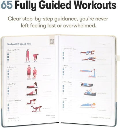 Bodyweight Transformation Journal and Elevate Exercise Cards. Complete Fitness System with Effective Bodyweight Exercises in a Card Deck. No Equipment Needed. #1 At home Fitness Journal/Fitness Planner for Women & Men.