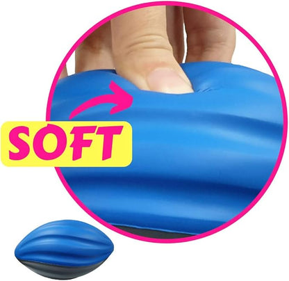 Macro Giant PU Foam Football, Spiral Football, 6 Inch, 5 Inch, Multi Colors, Kid Ball, Training Practice, Playground, Preschool, Parenting Activity