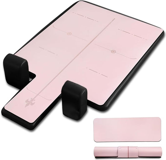 Pilates Reformer Mat, yoga mats for home workout, Reformer mat, Yoga Mat Non-Slip, yoga mats for home workout For Pilates Reformer exercises, 5 mm thick (24"), Pink