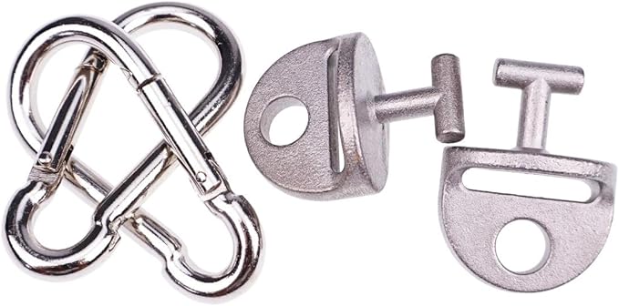 2X Tonal T Lock Adapters with Snap Hooks for Tonal Gym Machine Tonal Accessories Home Gym T Lock Exercise Equipment