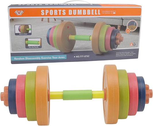 Dumbbell for Kids, Toys Dumbbells, Kids Workout Equipment Set, Adjustable Weights, Fill Weights with Water or Sand, Baby Dumbbell Workout Weights (573C)