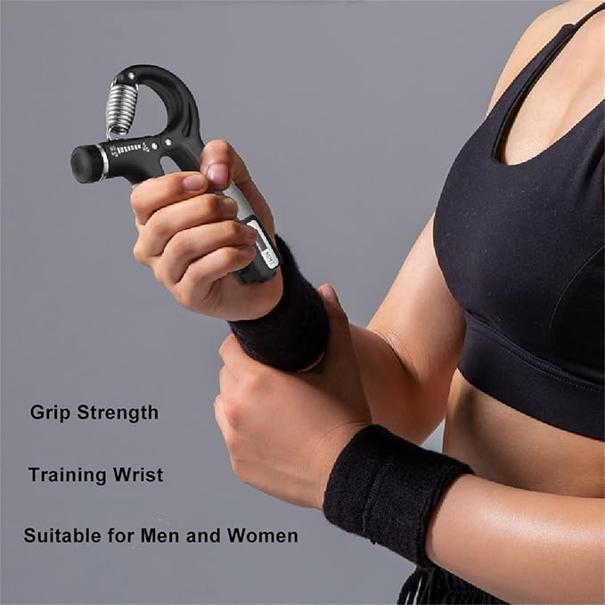 Hand Grip Strength Trainer, Forearm Exerciser,Adjustable Resistance 22-132Lbs (10-60kg),Non-Slip Gripper, for Athletes to Muscle Building and Injury Recovery