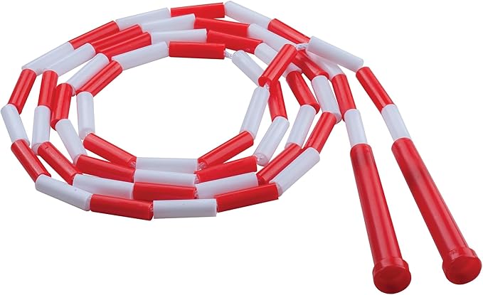 Champion Sports Classic Plastic Segmented Beaded Jump Ropes - Phys. Ed, Gym, Fitness and Recreational Use, In a Variety of Lengths for Kids to Adults