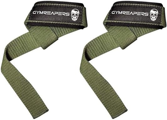 Gymreapers Lifting Wrist Straps for Weightlifting, Bodybuilding, Powerlifting, Strength Training, & Deadlifts - Padded Neoprene with 18 inch Cotton