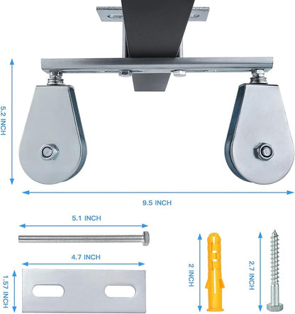 Twin Pulley Cable System，Gym Cable Machine LAT Pulldown