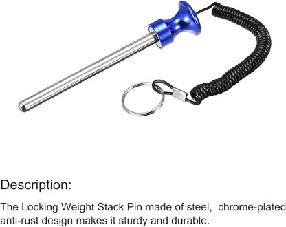 uxcell Weight Stack Pin with Pull Rope Magnetic Strength Training Equipment