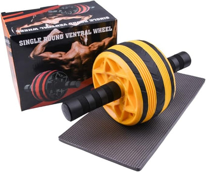 Ab Roller Wheel, Home Gym Equipment for Men Women Core Strength & Abdominal Exercise, Exercise Wheels for Gym Fitness, Wider Ab Machine with Knee Pad Accessories