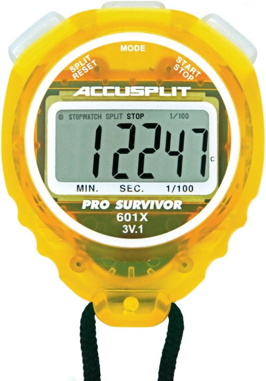 ACCUSPLIT Pro Survivor - A601X Stopwatch, Clock, Extra Large Display