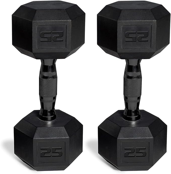 CAP 50 lbs Coated Dumbbell Set | Multiple Styles